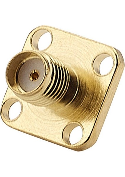 Sma Konnektör (Sma Dişi-Dışdiş) (Flanşlı 4 Delikli Düz Model)