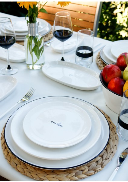 Summertime Pasta Tabağı 6 Lı Set - 19 cm