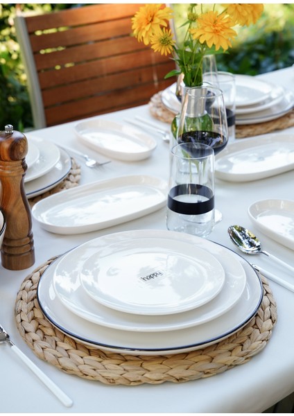 Summertime Pasta Tabağı 6 Lı Set - 19 cm