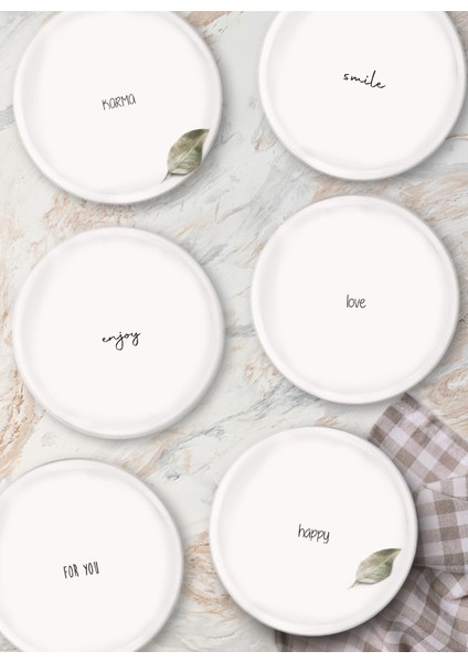 Summertime Pasta Tabağı 6 Lı Set - 19 cm