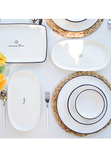 Summertime Oval Servis - 29CM 2 Li Set