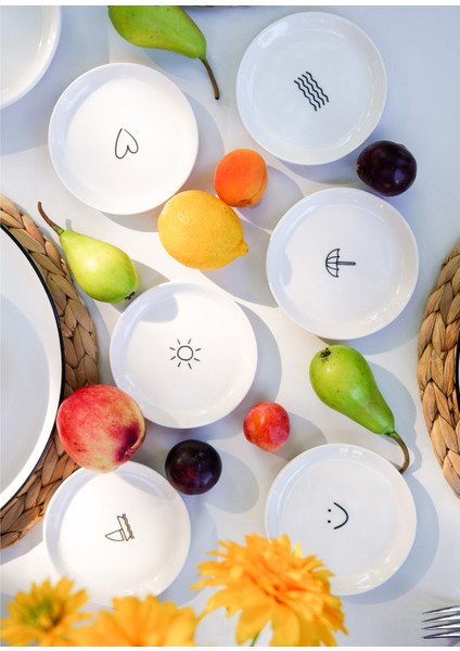 Summertime 6 Parça Tabak - 10 cm