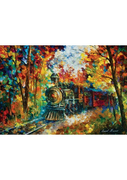 Sonbahar Treni 500 Parça Puzzle