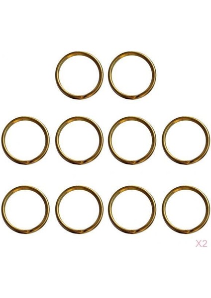 Ev/araba/el Sanatları Anahtarları Için 20 Paket 15MM Yuvarlak Metal Anahtarlama (Yurt Dışından)