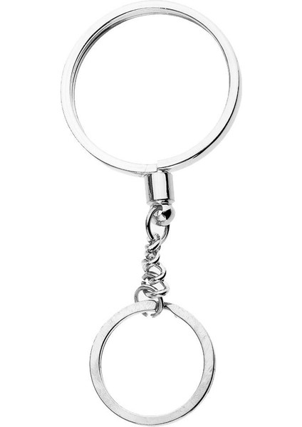 10 Adet Dıy Keychain Para Toplama Anahtar Zinciri Anahip Kara Kolye Cazibesi 40MM (Yurt Dışından)