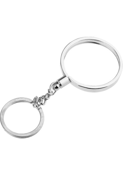 10 Adet Dıy Keychain Para Toplama Anahtar Zinciri Anahip Kara Kolye Cazibesi 40MM (Yurt Dışından)