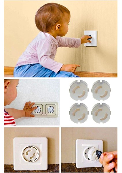 Priz Kapağı Çocuk Bebek Elektrik Güvenlik Koruyucu 6'lı Paket modelleri