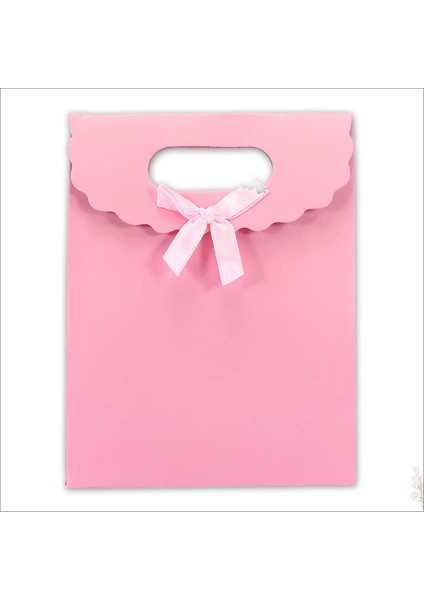 El Geçmeli Karton Çanta 16 x 12 x 6 Cm, Pembe - 1 Adet modelleri