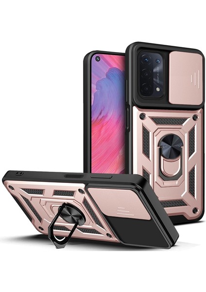 Oppo A74 5g Parmak Yüzük Kamera Zırhı Ağır Koruma Cep Telefonu Kılıfı Kapağı (Yurt Dışından)