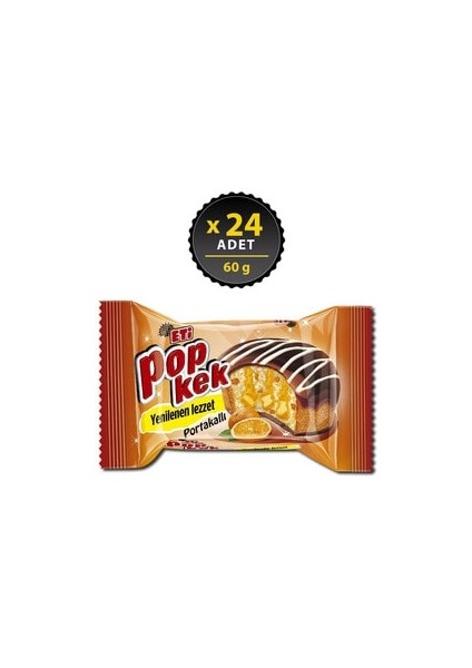 Popkek Portakallı 60 G x 24 Adet
