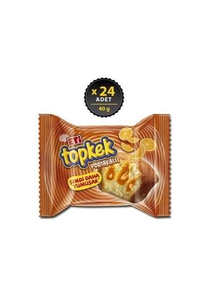 Topkek Portakallı 40 G x 24 Adet
