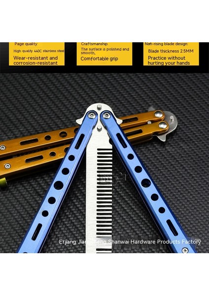 Kelebek Eğitim Kuralları Çelik Katlanır Saç Kesme Makinesi Kelebek Tarak fırsatları