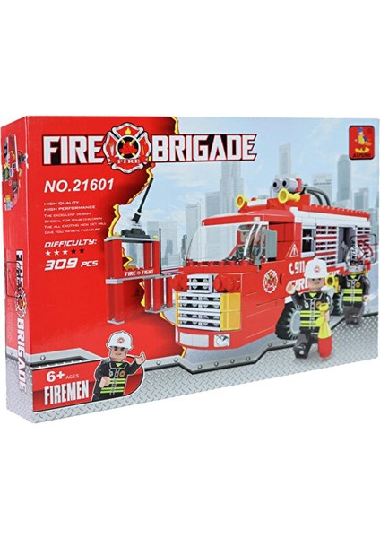 Fire Itfaiye Ekibi Aracı Blok Seti - 309 Parça