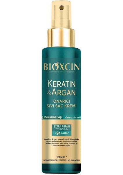 Keratin ve Argan Onarıcı Sıvı Saç Kremi 150 ml