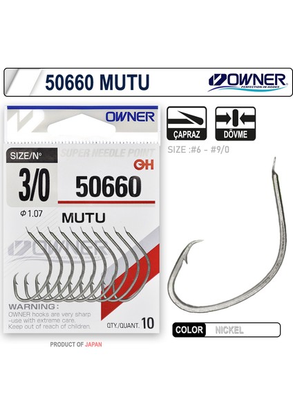 50660 Mutu White Iğne 5-0