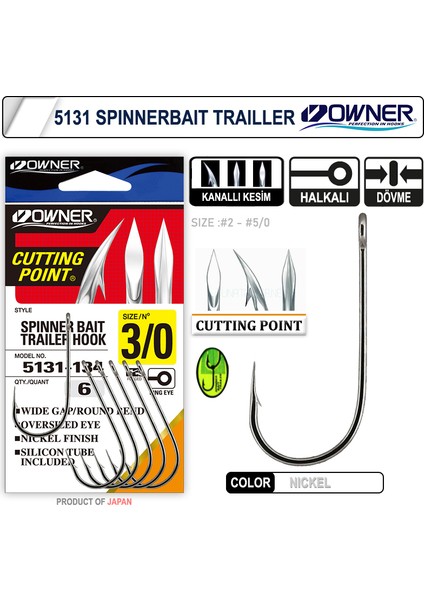 5131 Spinnerbait White Iğne 2-0