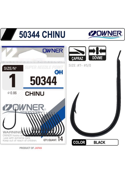 50344 Chinu Black Iğne 4
