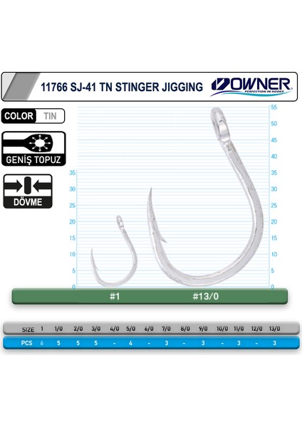 11766 Stinger Jig Iğnesi 7-0 fiyatları