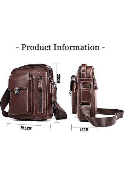Erkekler Çok Fonksiyonlu Crossbody Çanta Siyah(Yurt Dışından)