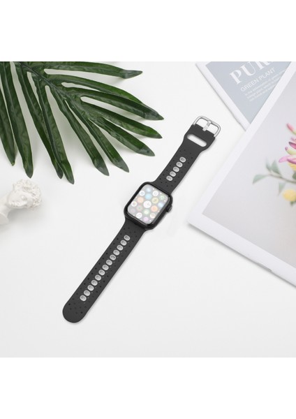 Zsunsky Shop Apple Watch Için 2 Adet Izleme Bantları, Spesifikasyon: 38/40MM S Siyah+Beyaz