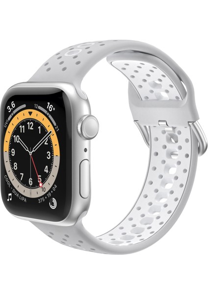 Zsunsky Shop Apple Watch Için 2 Adet Izleme Bantları, Spesifikasyon: 38/40MM S Gri+Beyaz(Yurt Dışından)