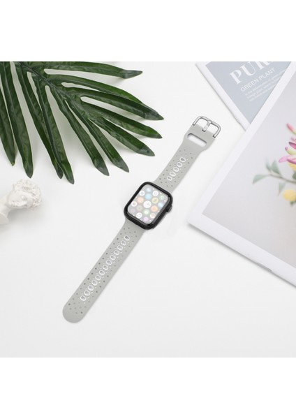 Zsunsky Shop Apple Watch Için 2 Adet Izleme Bantları, Spesifikasyon: 38/40MM S Gri+Beyaz(Yurt Dışından)