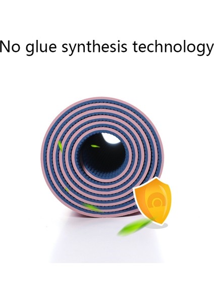 Tpe Yoga Mat , Specification: 183 x 80 x 0.6cm Koyu Mor