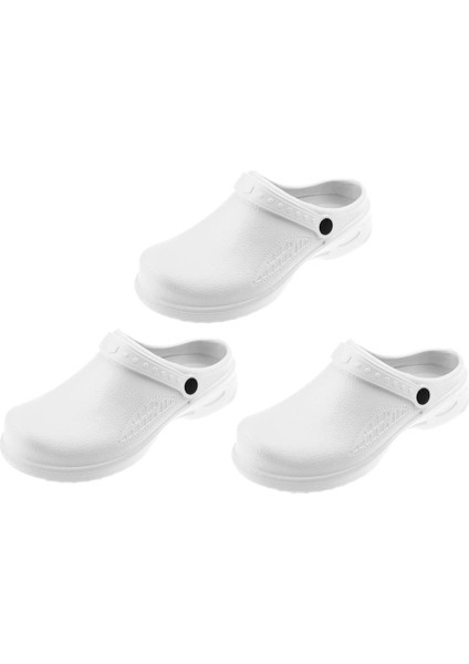 3 Çift Eva Hafif Unisex Tıkanma Pişirme Hemşirelik Ayakkabıları 40 Su Geçirmez (Yurt Dışından)