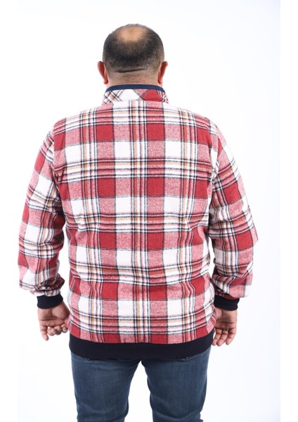 Büyük Beden Dik Yaka Sweat Oduncu 22219-BORDO fırsatları