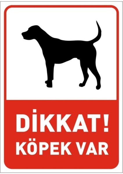 Dikkat! Köpek Var Levhası