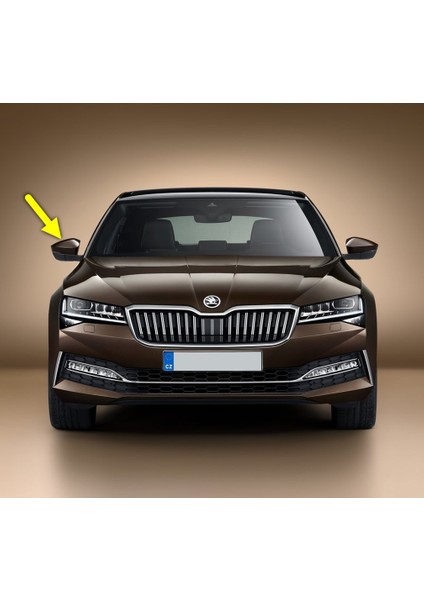 Skoda Superb 3 2020-2023 Sağ Yan Dış Dikiz Aynası Üst Kapağı 3V0857538A