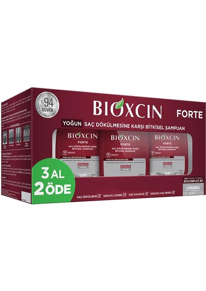 E2'Quality Bioxcin Forte Bakım Şampuanı 300 ml - 3 Al 2 Öde
