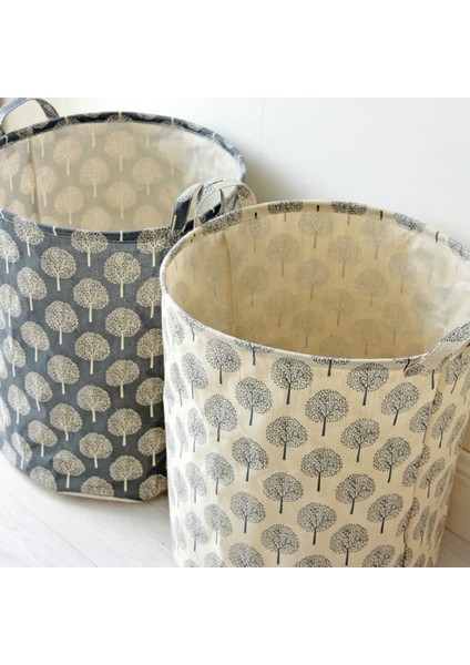 35X45CM Katlanır Drawstring Kirli Giysiler Çamaşır Sepeti Sarı (Yurt Dışından)