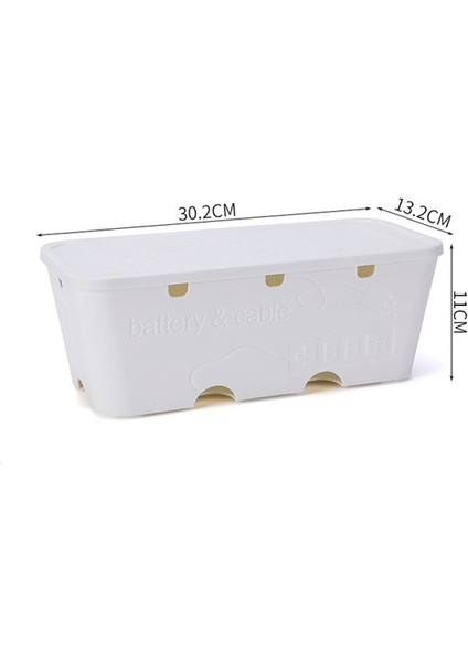 2 Pcs Masaüstü Soket Güç Veri Kablosu Bitirme Set Secutasyon Kutusu Beyaz (Yurt Dışından)