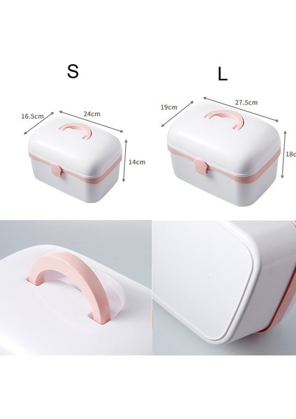 Toz Geçirmez Mücevher Kozmetik Plastik Kutu, Boyut: L 27.5X19X18CM Beyaz (Yurt Dışından) fiyatları