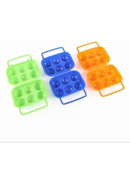 2 Pcs Taşınabilir Sap 6 Yumurta Plastik Konteyner Yumurta Saklama Kutusu Kılıfı Turuncu (Yurt Dışından)