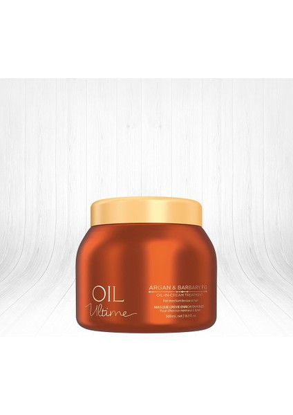 Oil Ultime Argan&Barbary Fig Oil In Cream Treatment Işıltı Kürü 500ml(Özel)