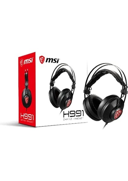 Msı H991 Noise Canceling Gaming Headset Black Mikrofonlu Kablolu Oyuncu Kulaklık