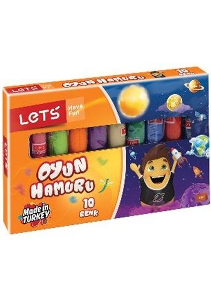 Lets 10 Renk Oyun Hamuru Jelatinli L8110