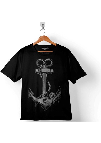 Yelken Çapa Anchor Demir Atmak Yelkenli Balıkçı Çocuk T-Shirt