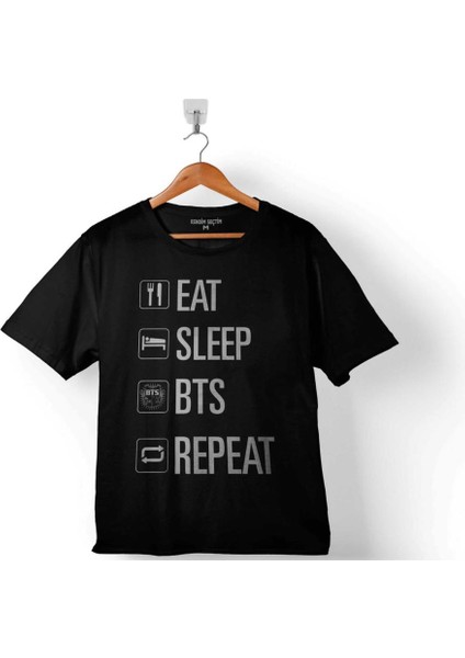 Eat Sleep Bts Repeat Only By Dexta Bangtan Boys Çocuk T-Shirt