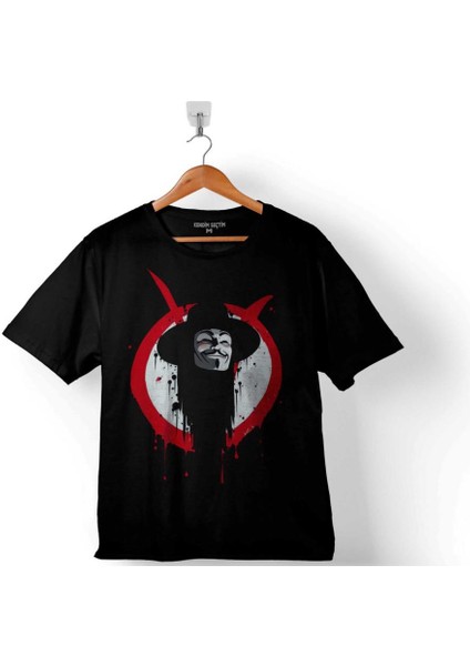 V For Vendetta Vandeta Silüet Logo 3 Çocuk T-Shirt