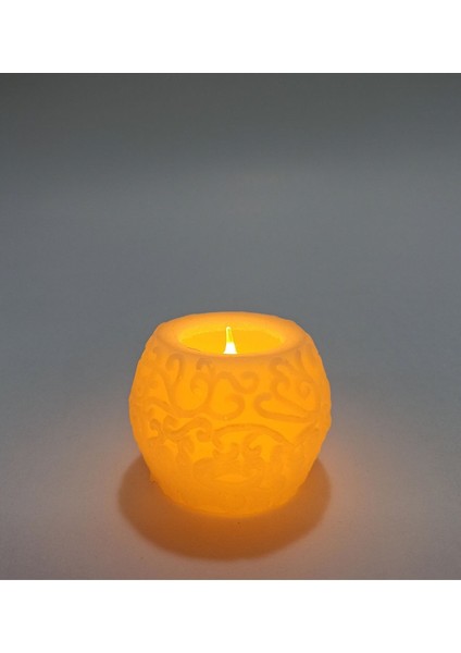 Mum LED Mum 3 Lu Krem Gerçek Mum LED Mum Pilli modelleri