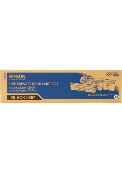 CX16-C1600 S050557 Siyah Orjinal Toner Epson CX-16NF/C-1600