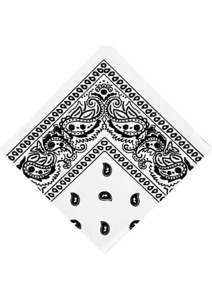 4pcs Bayan Unisex 22 Inç Kovboy Paisley Kafa Sargısı Bandana Mendil