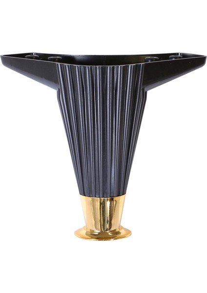 Mobilya Kanepe Masa Sehpa Ayağı Baza Ayak Siyah 12 cm (4 Adet)