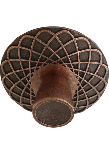 Çekmece Dolap Kapak Kulpu Kulb 32 mm Antik Bakır Metal Kulp