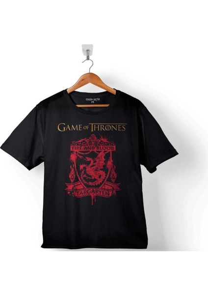 Game Of Thrones Fıre And Blood House Targaryen 2 Çocuk Tişört