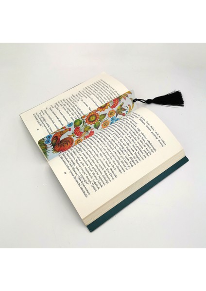 Horozlu Desen Baskılı Püsküllü Kitap Ayracı BOOKMARKAYRAÇ-120 fiyatları