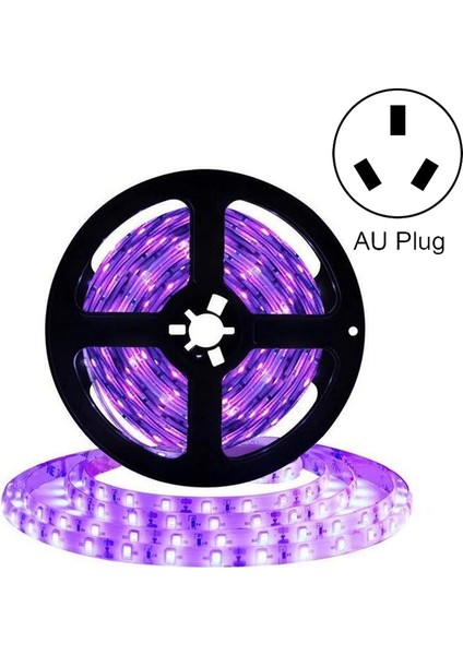 3528 Smd Uv Mor Işık Şeridi Epoksi LED Lamba Dekoratif Işık Şeridi, Stil: Su Geçirmez 5m (Au Fişi) (Yurt Dışından) modelleri